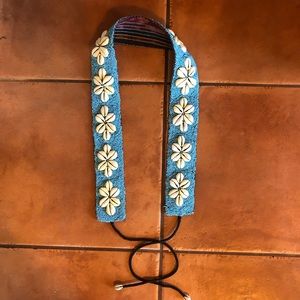 Beaded shell belt from Tahiti
